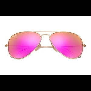 Pink Ray Ban Aviators- Polarized